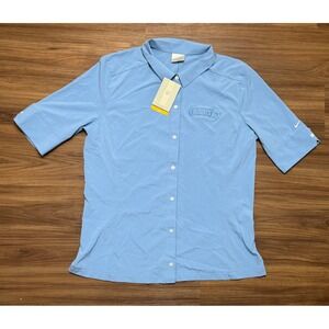 Nike Golf Womens Nascar Richard Petty Driving Experience Shirt Blue Sz XL